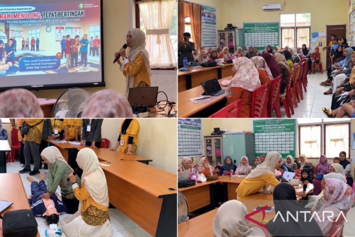 Kader siaga darurat, Tim PkM Fakultas Vokasi Unbrah latih bantuan hidup dasar di Puskesmas Timpeh